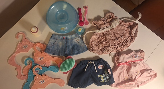 Baby born vaatteita ja tarvikkeita