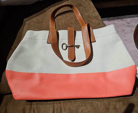 Fossil ZB5591 canvas tote -laukku, käyttämätön