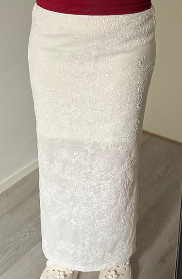 Valkoinen hame XL
