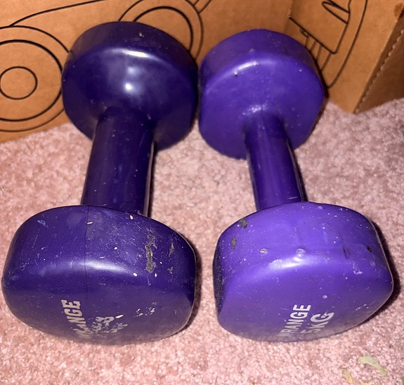Violetit käsipainot 5kg x 2