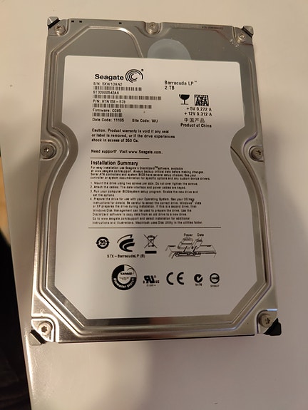 Seagate 2TB 3.5" kovalevy SATA