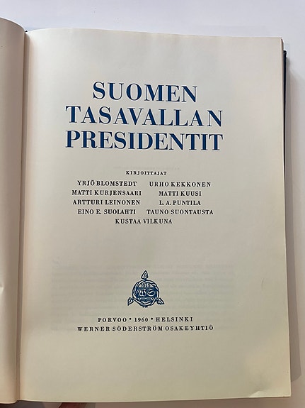 Suomen tasavallan presidentit -kirja