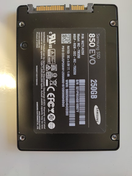 Samsung 850 EVO SSD 250GB 2.5"