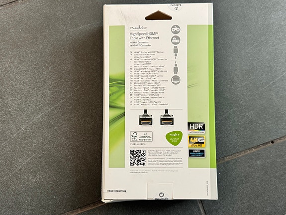 Nedis High Speed HDMI -kaapeli Ethernetillä 5 m