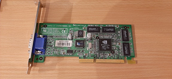 NVIDIA RIVA TNT2 Vanta LT AGP-näytönohjain (Retro PC / Compaq)