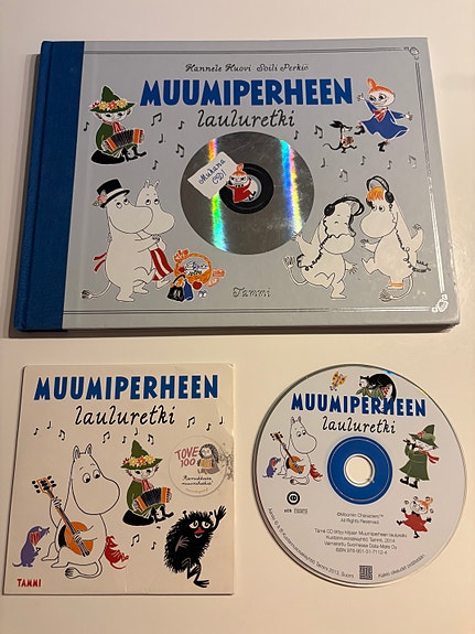 Muumiperheen lauluhetki kirja & cd