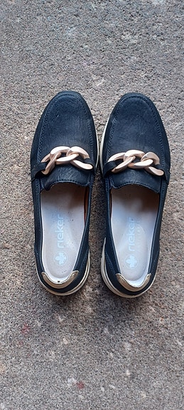 Rieker loaferit koko 40 musta