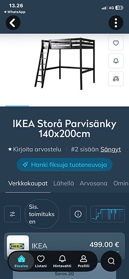 IKEA parvisänky ovh500€!