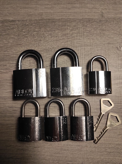 Abloy riippulukko 6kpl