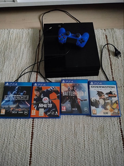 Ps 4+ohjain ja pelit