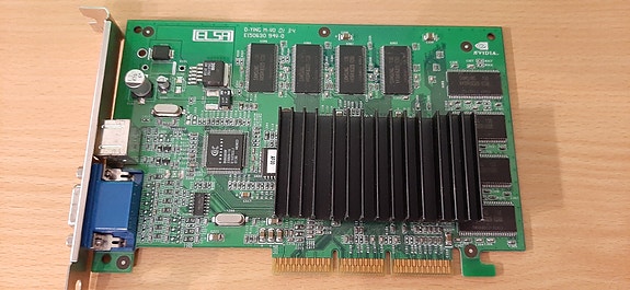 ELSA Gladiac 511 TV-OUT 64MB AGP-näytönohjain (Retro PC)+ Alkuperäiset CD:t 2kpl