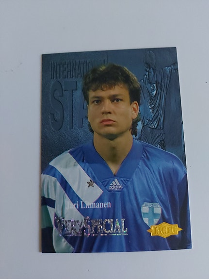 Jari Litmanen keräilykortit Suomi jalkapallo