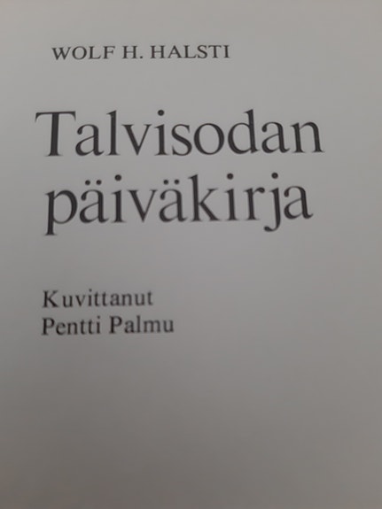 Talvisodan päiväkirja