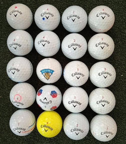 20 kpl Callaway Chrome palloja