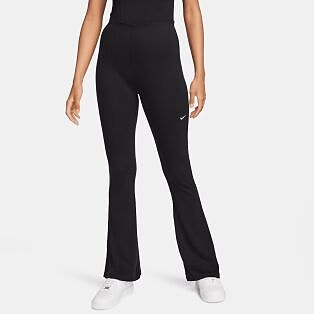 Chill Knit Tight Mini-Rib Flared Leggings W - naisten pitkät trikoot Nike XS -