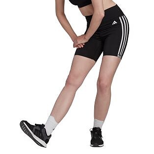 Training Essentials 3-Stripes High-Waisted Short Tights - naisten lyhyet trikoot