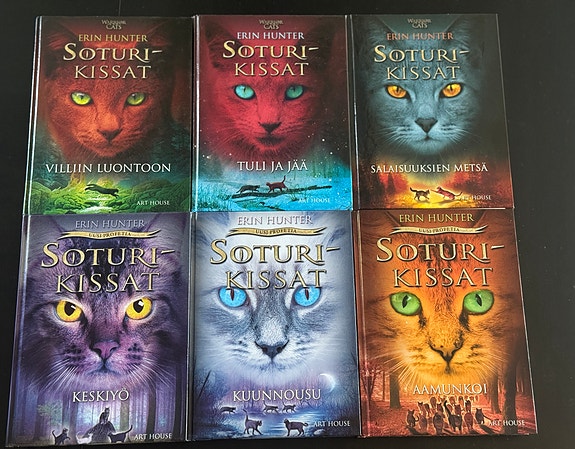 6kpl Erin Hunter Soturikissat-kirjoja