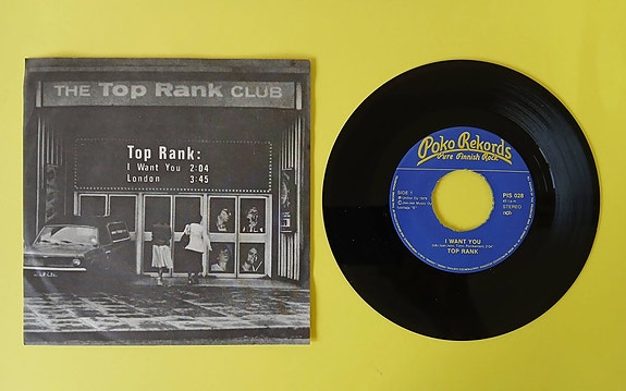 TOP RANK: I Want You / London 7" (Poko Rekords, 1979)