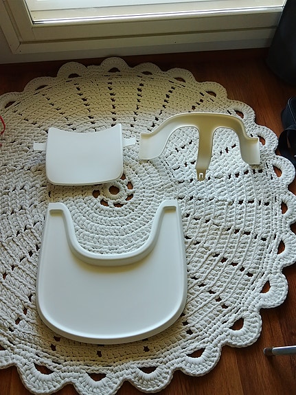 Stokke Tripp Trapp valkoinen babyset ja tarjotin