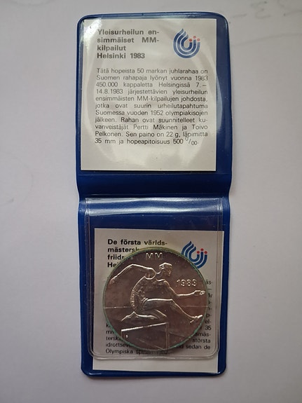 MM 1983 Juhlarahat 19 kpl yhtenä eränä