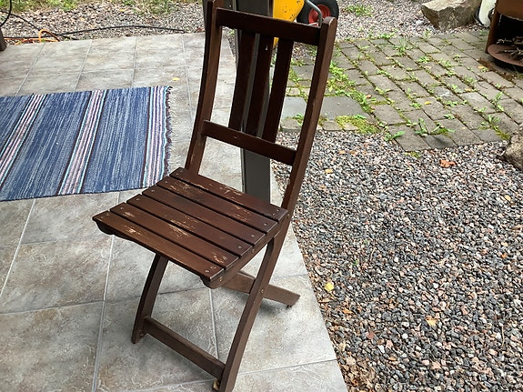 IKEA taitettavat puiset tuolit ruskeat 10kpl