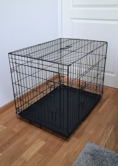 Kokoontaitettava metallihäkki koiralle, koko M