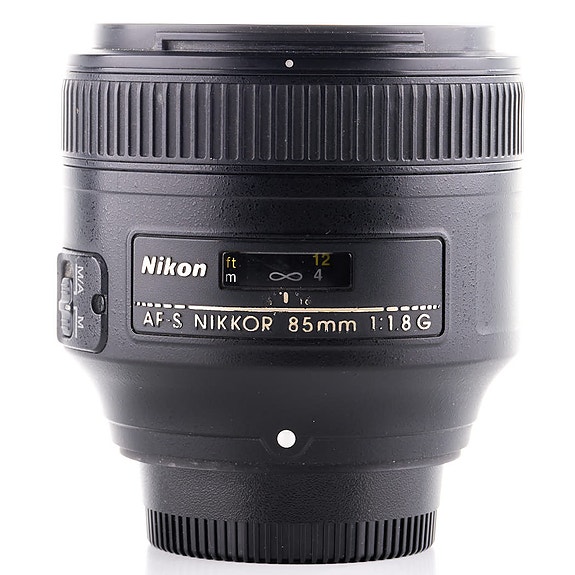 Nikon AF-S Nikkor 85mm f/1.8 G -objektiivi (käytetty)