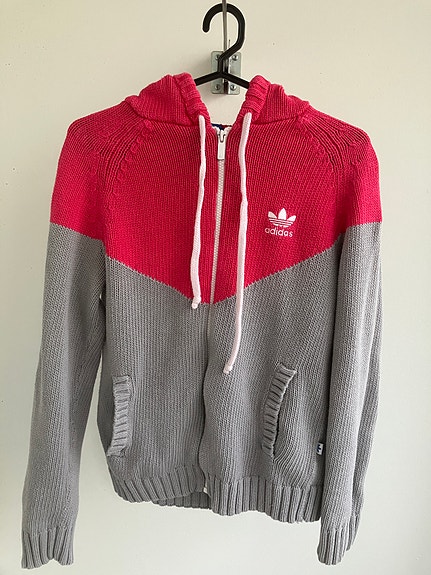 Adidas Pink Knitwear Hoodie/Neuleet Huppari