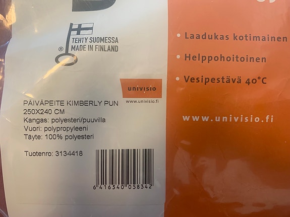 Univision parisängyn päiväpeitto