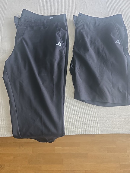 Adidas golf-housut ja golf-shortsit