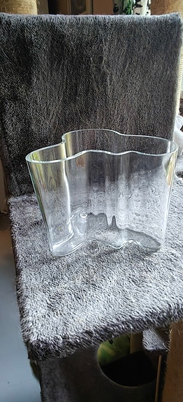 Iittala Aalto maljakko kirkas lasi