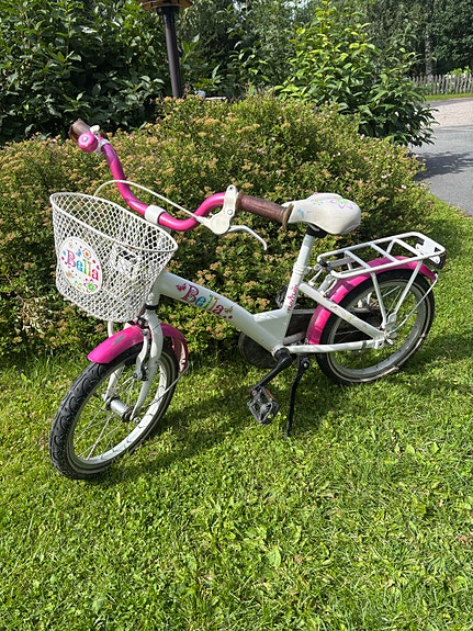 Tunturi lastenpyörä 16" valkoinen/pinkki