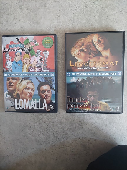 Suomalaiset elokuvat DVD: Lomalla, Levottomat, Tummien perhosten koti