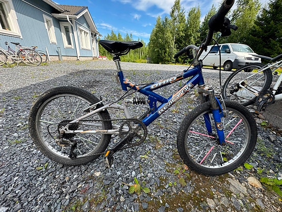 lastenpyörä 20" sininen täysjousitettu