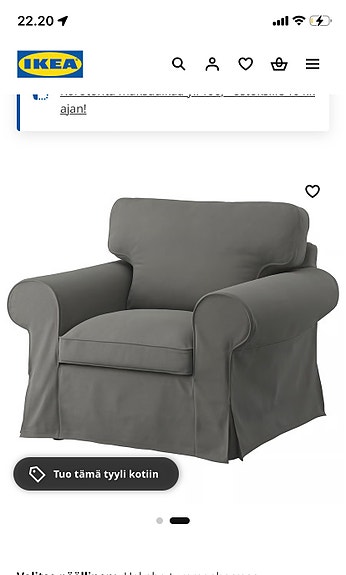 Myydään ektorp päälliset
