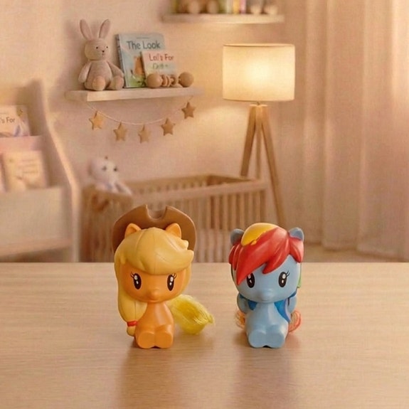 Söpöt My Little Pony -figuurit (Applejack & Rainbow Dash)