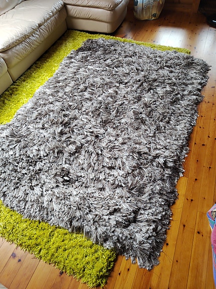 Chic pitkäkarvainen matto 140x200 beige 3kpl