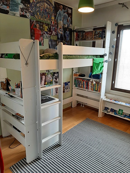 Unipuu 80cm leveä parvisänky/pikkuparvi