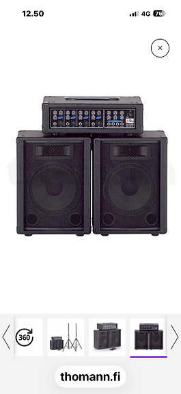 The t.amp PA-laitteet
