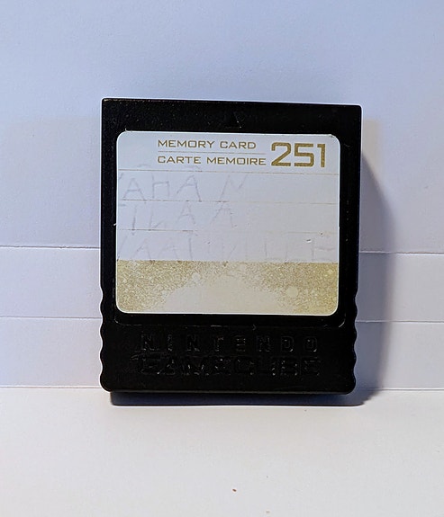 Nintendo GameCube alkuperäinen muistikortti