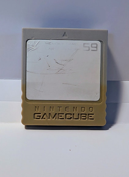 Nintendo GameCube alkuperäinen muistikortti
