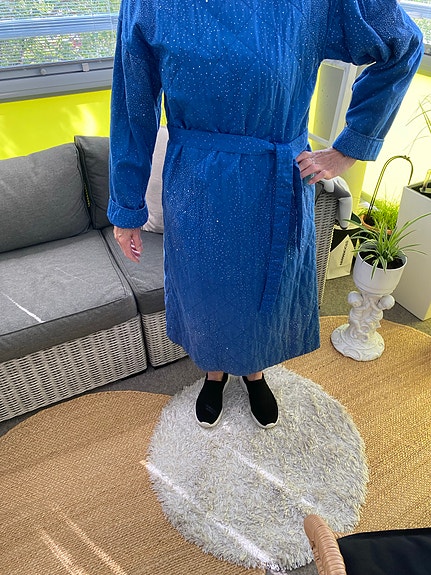 Marimekko vintage puuvilla satiini mekko