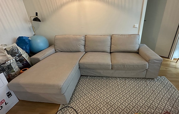 Ikea Kivik 3 hengen sohva ja divaani