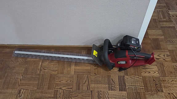 VUOKRATAAN tehokas akkupensasleikkuri pitkällä terällä