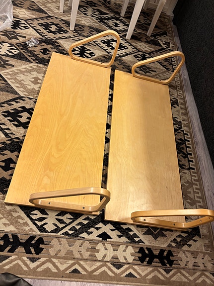 Artek Alvar Aalto seinähyllyt 2 kpl koivu