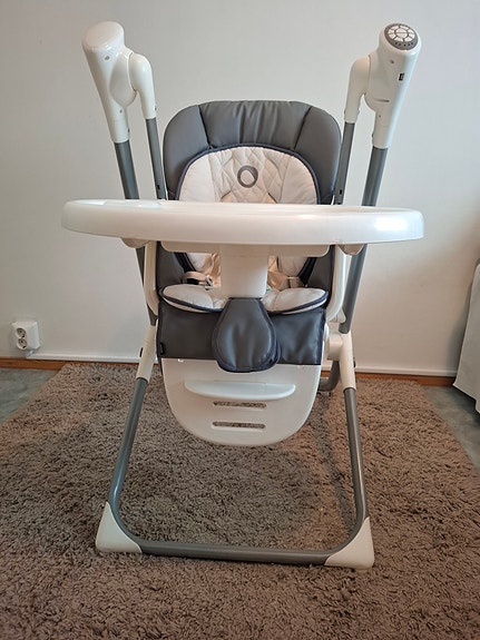 Lionelo 2-in-1 Niles harmaa syöttötuoli