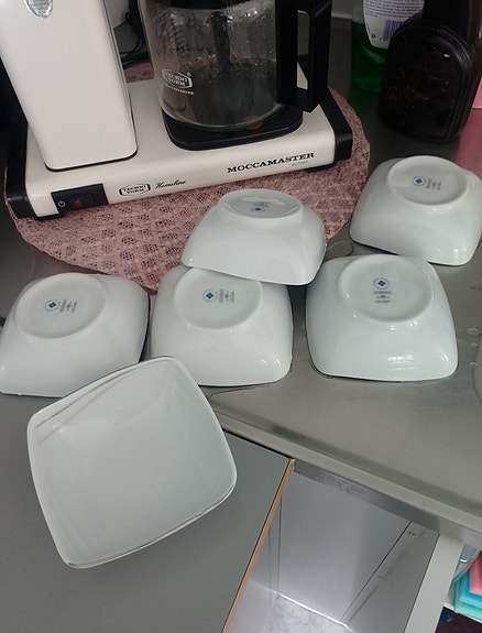 Rosenthal valkoiset neliölautaset