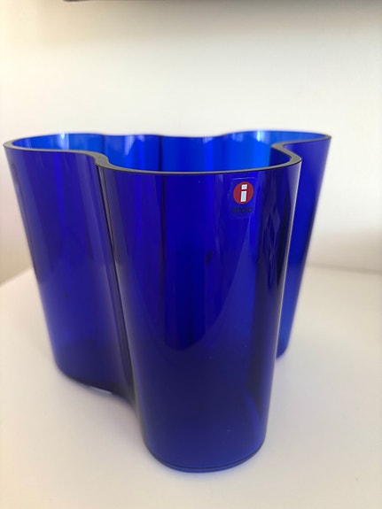 Iittala Aalto maljakko koboltinsininen