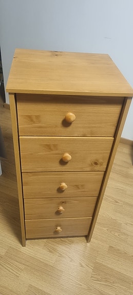 Puu lipasto/hylly, hyväkuntoinen: 95cm korkea