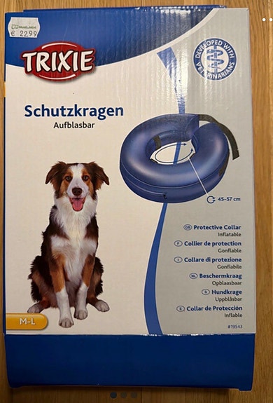 Trixie koiran kauluri M–L, puhallettava